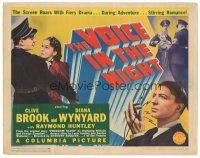 3y246 VOICE IN THE NIGHT TC '41 Clive Brook & Diana Wynyard use radio station to fight Nazis!