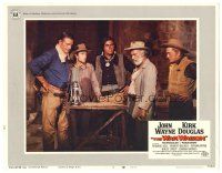 3y958 WAR WAGON LC #5 '67 John Wayne, Kirk Douglas, Howard Keel, Keenan Wynn & Robert Walker!
