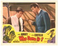 3y967 WHO DONE IT LC #2 R48 Lou Costello threatened by Don Porter holding knife!