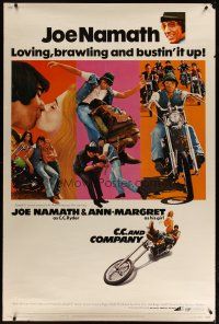 3z264 C.C. & COMPANY 40x60 '70 great images of Joe Namath on motorcycle, sexy Ann-Margret!