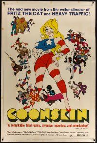 3z270 COONSKIN style B 40x60 '75 Ralph Bakshi directed R-rated cartoon, This is it folks!