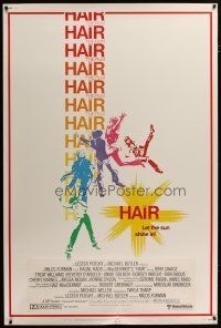 3z291 HAIR 40x60 '79 Milos Forman, Treat Williams, musical, let the sun shine in!