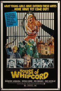 3z297 HOUSE OF WHIPCORD 40x60 '74 sexy art of many young girls who go in, but never come out!