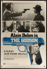 3z305 LE SAMOURAI 40x60 '72 Jean-Pierre Melville film noir classic, guns & Alain Delon!
