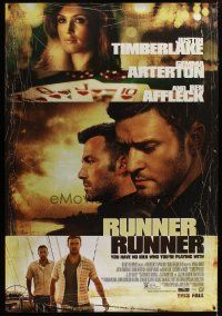 3z233 RUNNER RUNNER DS bus stop '13 Justin Timberlake, Gemma Arterton, Ben Affleck!