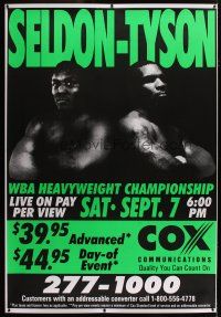 3z234 SELDON VS TYSON heavy stock bus stop '96 boxer Bruce Seldon vs heavyweight champ Mike Tyson!