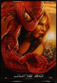 3z240 SPIDER-MAN 2 DS bus stop '04 cool image of Tobey Maguire & Kirsten Dunst!