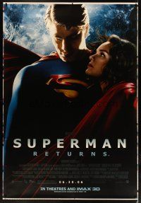 3z243 SUPERMAN RETURNS DS printer's test bus stop '06 Bryan Singer, Brandon Routh, Kate Bosworth!