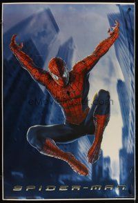 3z118 SPIDER-MAN German commercial poster '02 Tobey Maguire in costume, Sam Raimi, Marvel Comics!