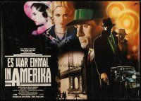 3z174 ONCE UPON A TIME IN AMERICA German 33x47 '84 Sergio Leone, De Niro, different Casaro art!
