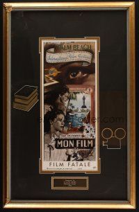 3z146 PALM BEACH INTERNATIONAL FILM FESTIVAL signed & numbered Frame Display '93 by Bruce Helander!