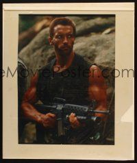 3z096 PREDATOR concept art '87 Arnold Schwarzenegger sci-fi, cool image w/assault rifle!