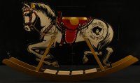 3z144 TOM MIX & TONY ROCKING HORSE rocking horse '30s really cool vintage children's toy!