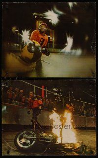 3z133 ROLLERBALL set of 2 16x20 stills '75 James Caan in a future where war does not exist!