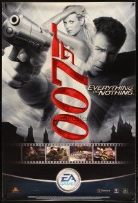 3z169 JAMES BOND 007 EVERYTHING OR NOTHING 40x60 English advertising poster '03 Brosnan, Klum!