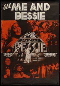 3z166 ME & BESSIE stage poster '75 Linda Hopkins plays legendary blues singer Bessie Smith!