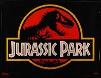 3z184 JURASSIC PARK subway poster '93 Steven Spielberg, Richard Attenborough re-creates dinosaurs!