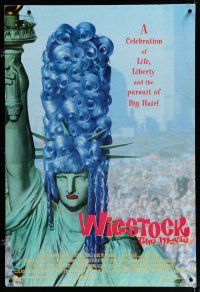 3z093 WIGSTOCK 1sh '95 drag queen festival documentary, wild image of Statue of Liberty w/wig!