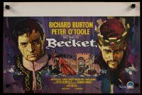 4a538 BECKET Belgian '64 Richard Burton in the title role, Peter O'Toole, Ray artwork!