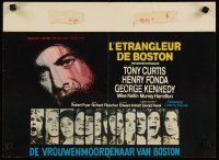 4a541 BOSTON STRANGLER Belgian '68 Tony Curtis, Henry Fonda, he killed thirteen girls!