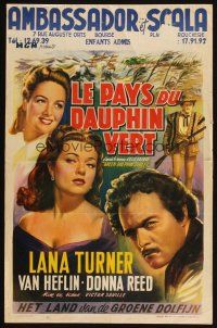 4a569 GREEN DOLPHIN STREET Belgian '47 sexy Lana Turner, Van Heflin, written by Samson Raphaelson!