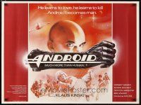 4a452 ANDROID British quad '82 Klaus Kinski, Norbert Weisser, Max 404 learns to love & to kill!