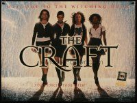 4a465 CRAFT DS British quad '96 sexy witches Neve Campbell, Robin Tunney & Fairuza Balk!