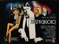 4a488 JUST A GIGOLO British quad '81 David Hemmings directed, David Bowie, sexy Chantrell art!