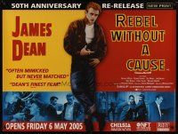 4a509 REBEL WITHOUT A CAUSE advance British quad R05 James Dean was a bad boy from a good family!