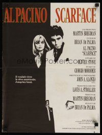 4a133 SCARFACE French 15x21 '84 Al Pacino as Tony Montana, Michelle Pfeiffer, Brian De Palma!