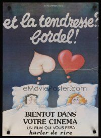 4a137 TENDERNESS, MY FANNY French 15x21 '79 Patrick Schulmann, art of couple in bed by Blachon!