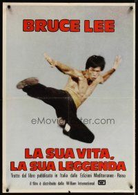 4a282 GOODBYE BRUCE LEE Italian 1sh '75 great kung fu action image, long live the king!