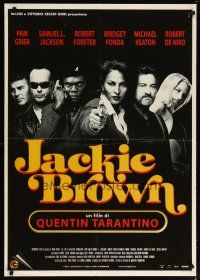 4a283 JACKIE BROWN Italian 1sh '97 Quentin Tarantino, Pam Grier, Samuel L. Jackson, De Niro, Fonda