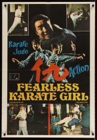 4a285 QUEEN BOXER English Italian 1sh '73 Judy Lee, female Bruce Lee, she will rip your eyes out!