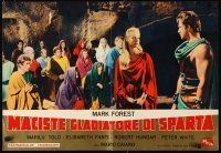 4a347 TERROR OF ROME AGAINST THE SON OF HERCULES Italian photobusta '64 Mark Forest as Maciste!