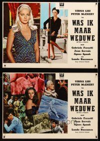 4a298 BETTER A WIDOW set of 3 Afrikaans Italian photobustas '69 sexy bride & widow Virna Lisi!