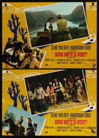 4a312 FRISCO KID set of 8 Italian photobustas '79 Robert Aldrich, Harrison Ford, Gene Wilder!