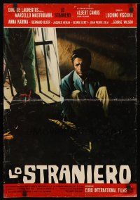4a344 STRANGER Italian photobusta '68 Luchino Visconti's Lo Straniero, Marcello Mastroianni!