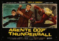 4a349 THUNDERBALL Italian photobusta R71 image of Sean Connery as secret agent James Bond 007!
