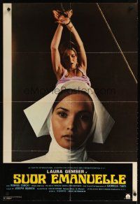 4a359 SISTER EMANUELLE set of 9 Italian 26x38 pbustas '77 sexy Laura Gemser trying to be good!