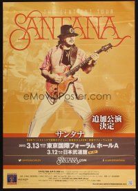 4a829 SANTANA Japanese '13 cool rock 'n' roll image of Carlos Santana with guitar!