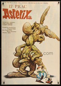 4a219 ADVENTURES OF ASTERIX Polish 27x38 '88 world's best-loved French cartoon characters!