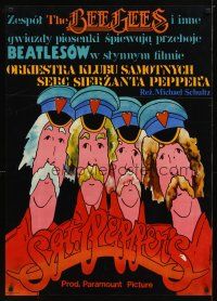 4a265 SGT. PEPPER'S LONELY HEARTS CLUB BAND Polish 27x38 '79 Beatles, different Pagowski art!