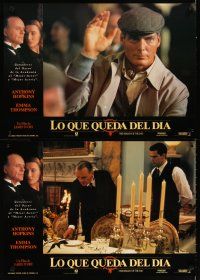 4a096 REMAINS OF THE DAY set of 4 Spanish '93 Anthony Hopkins, James Fox, Christopher Reeve