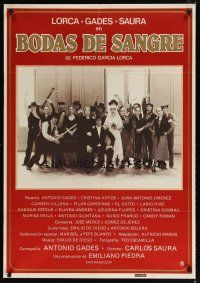 4a075 BLOOD WEDDING Spanish '81 Bodas de Sangre, Antonio Gades, Cristina Hoyos!