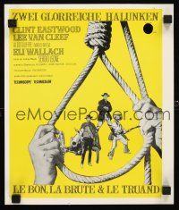 4a005 GOOD, THE BAD & THE UGLY Swiss R70s Clint Eastwood, Lee Van Cleef, Leone, image of noose!