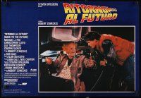 4a294 BACK TO THE FUTURE set of 2 Italian photobustas '85 Robert Zemeckis, Michael J. Fox!