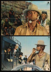 4a314 GENIUS, TWO FRIENDS & AN IDIOT set of 10 Italian photobustas '75 Sergio Leone, Terence Hill!