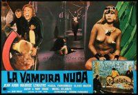 4a330 NUDE VAMPIRE set of 2 Italian photobustas '70 La Vampire nue, sexy images!