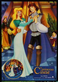 4a098 SWAN PRINCESS set of 4 Spanish '94 cartoon version of the classic German fairy tale!